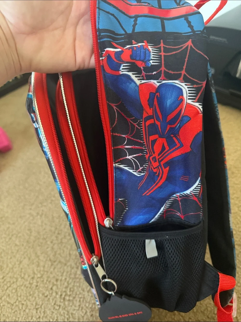 Spider-Man Miles Morales Kids Backpack - Black & Red